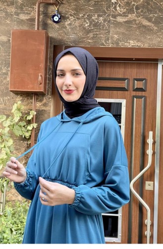 Petroleum Hijab Kleider 2018MG.PTR