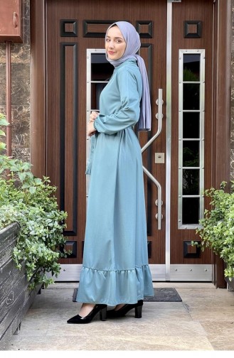 Mint Green Hijab Dress 2021MG.MNT