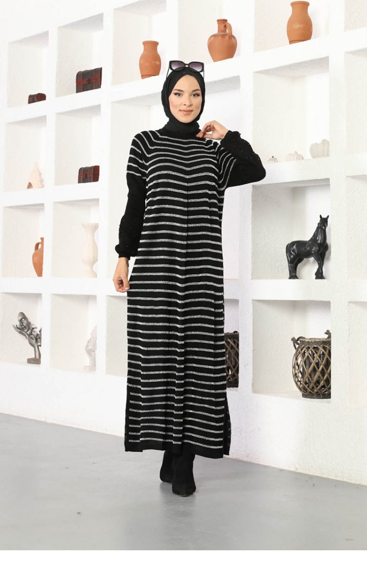 Stripe store dress hijab
