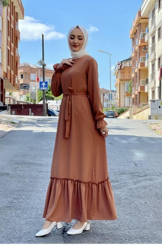 Onion Peel Hijab Dress 5022BGM.SGK