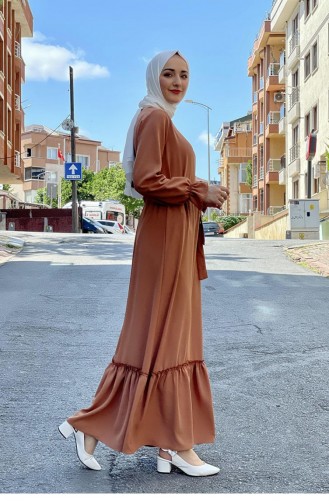 Onion Peel Hijab Dress 5022BGM.SGK