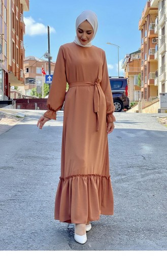 Onion Peel Hijab Dress 5022BGM.SGK
