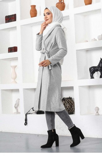 Manteau Kaşe 5172-10 Gris Clair 5172-10