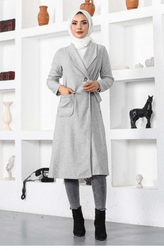 Kaşe Coat 5172-10 Light Gray 5172-10