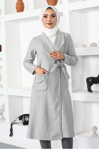 Manteau Kaşe 5172-10 Gris Clair 5172-10