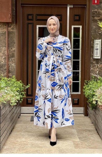 Saxe Hijab Dress 5380END.SKM