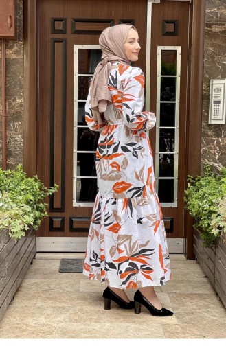 Orange Hijab Dress 5380END.TRC
