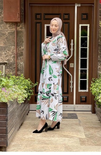 Green Hijab Dress 5380END.YSL