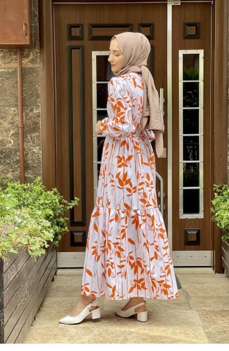 Orange Hijab Kleider 5381END.TRC