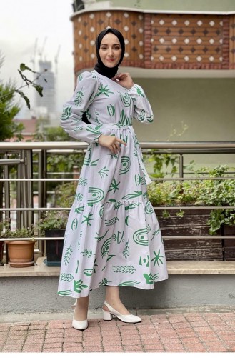 Robe Hijab Vert 5383END.YSL