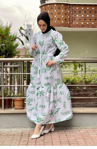 Robe Hijab Vert 5383END.YSL