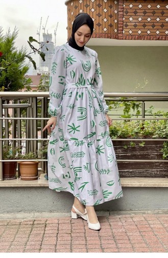 Robe Hijab Vert 5383END.YSL