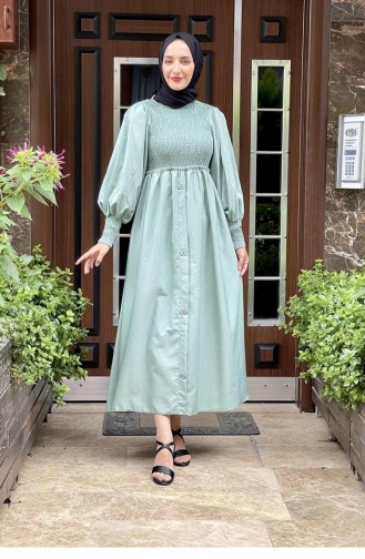 Minzengrün Hijab Kleider 5436END.MNT