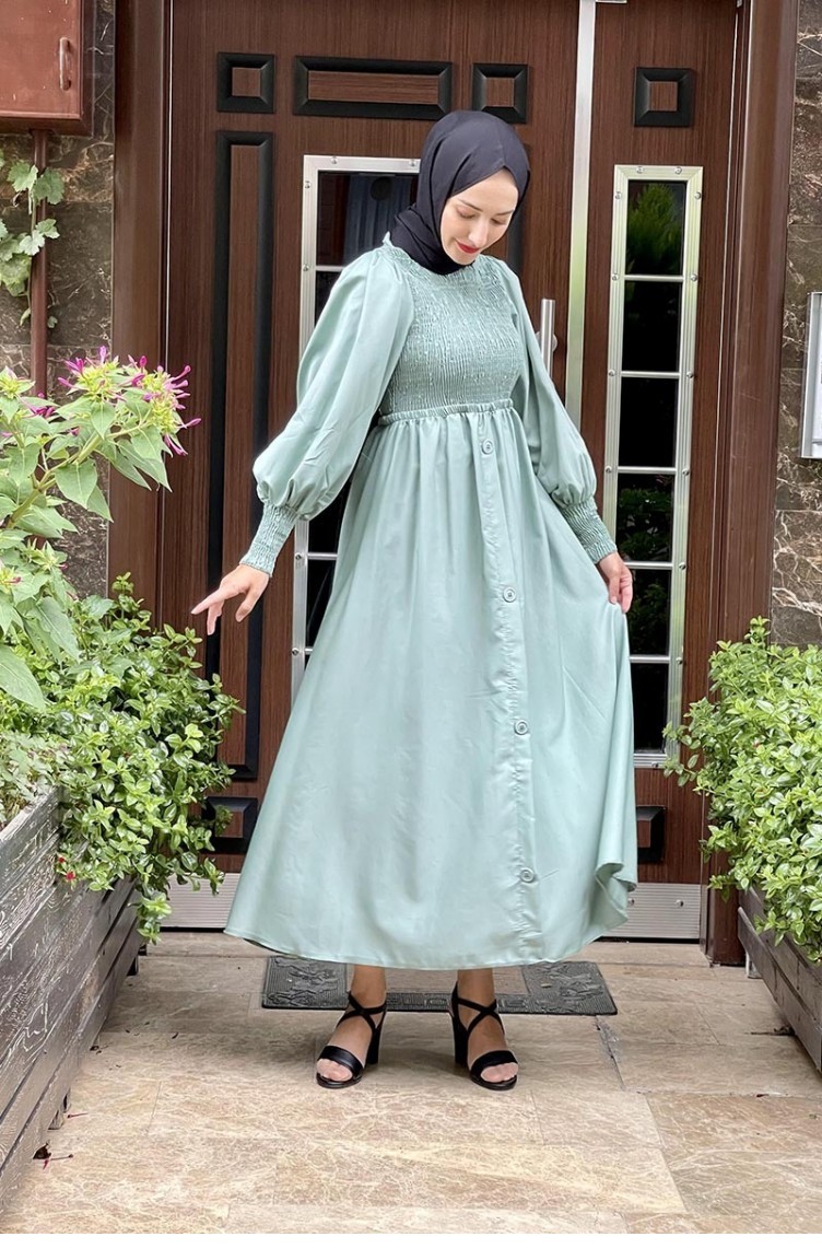 Mint green slamitische Jurk 5436END.MNT Sefamerve