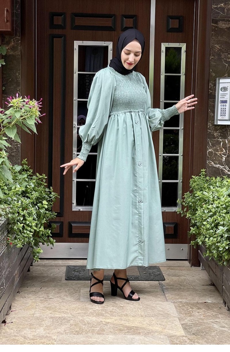 Mint green slamitische Jurk 5436END.MNT Sefamerve