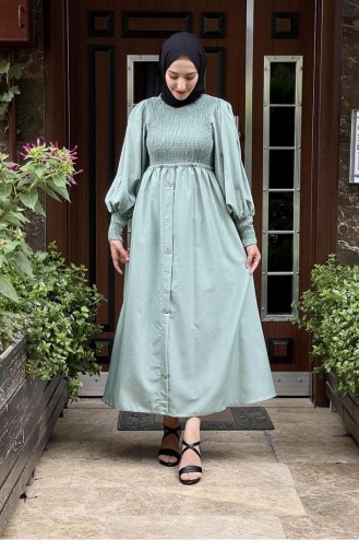 Minzengrün Hijab Kleider 5436END.MNT