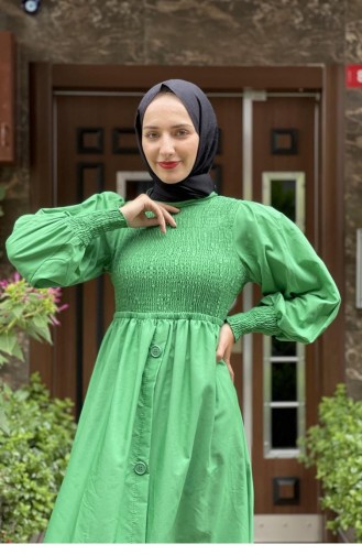 Robe Hijab Vert 5436END.YSL