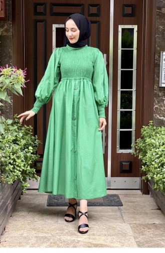 Robe Hijab Vert 5436END.YSL