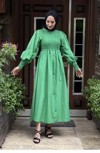 Robe Hijab Vert 5436END.YSL