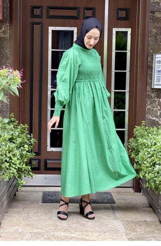 Robe Hijab Vert 5436END.YSL