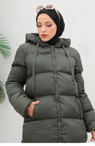 Khaki Winter Coat 6051SMR.HAK