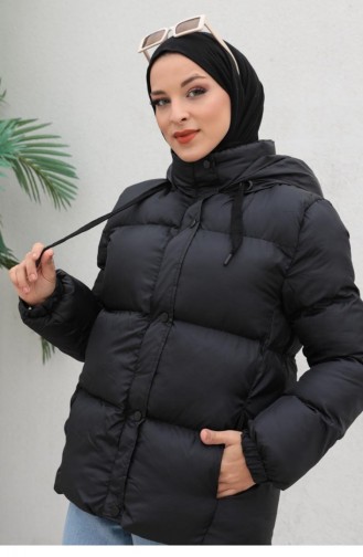 Salaş Şişme Mont Siyah