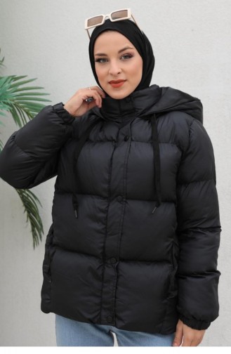 Salaş Şişme Mont Siyah
