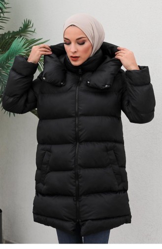 Black Winter Coat 6052SMR.SYH
