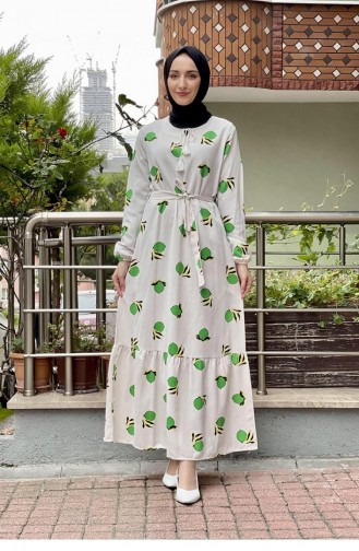 Robe Hijab Vert 6612ES.YSL