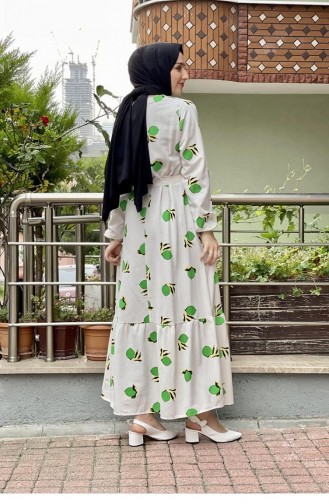 Robe Hijab Vert 6612ES.YSL