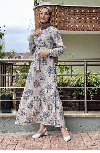 Blau Hijab Kleider 6613ES.MVI