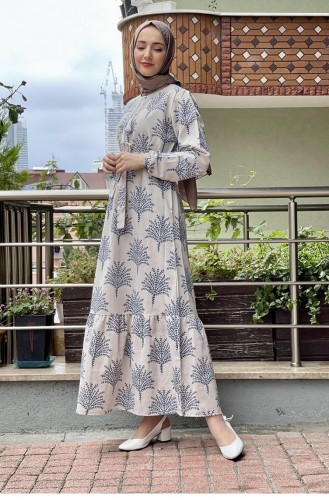 Blau Hijab Kleider 6613ES.MVI