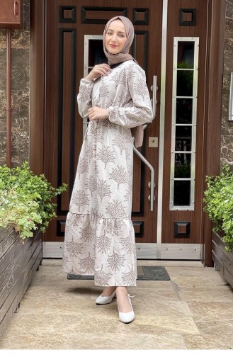 Nerz Hijab Kleider 6613ES.VZN