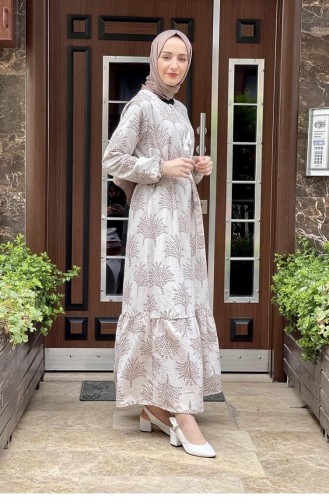 Nerz Hijab Kleider 6613ES.VZN