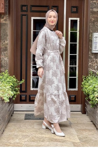 Nerz Hijab Kleider 6613ES.VZN