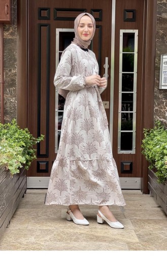Nerz Hijab Kleider 6613ES.VZN
