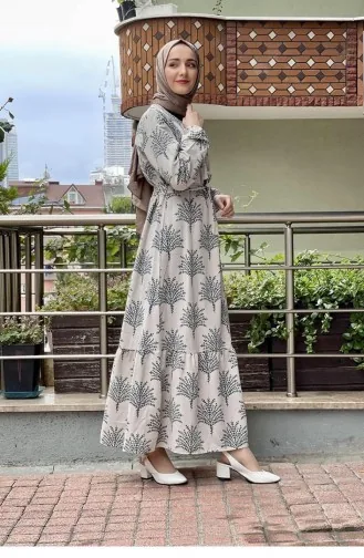 فستان أخضر حشيشي 6613ES.YSL