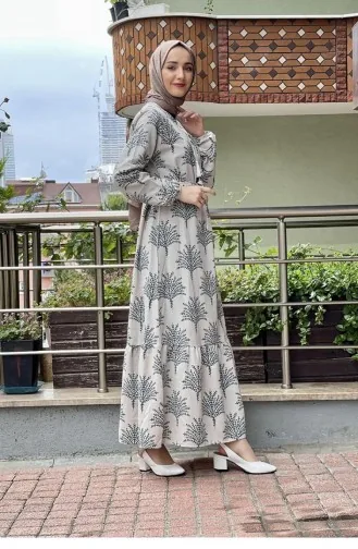 فستان أخضر حشيشي 6613ES.YSL