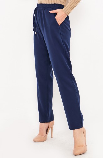 Elastic Waist Pants 2201-11 Indigo 2201-11