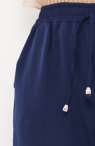Elastic Waist Pants 2201-11 Indigo 2201-11