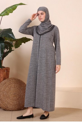 فستان رمادي 7028.Gri
