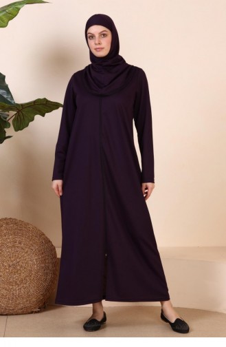 Purple Hijab Dress 7028.Mor