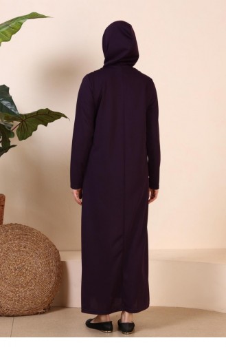 Robe Hijab Pourpre 7028.Mor