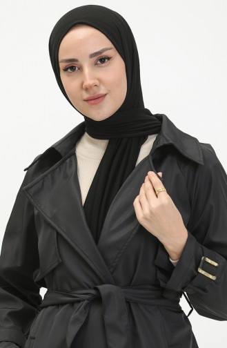 Black Trench Coats Models 1108-01