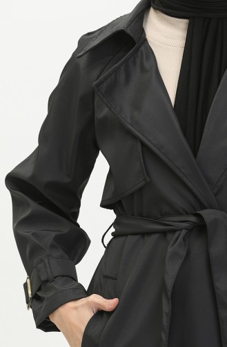 Black Trench Coats Models 1108-01