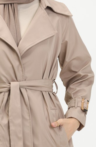 Trench-coat à Ceinture 1108-04 Beige 1108-04