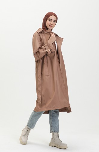 Belted Trench Coat 1108-06 Tan 1108-06