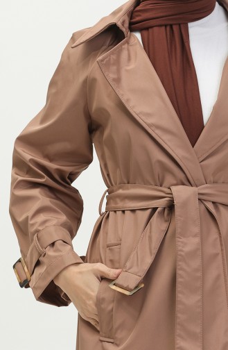Belted Trench Coat 1108-06 Tan 1108-06