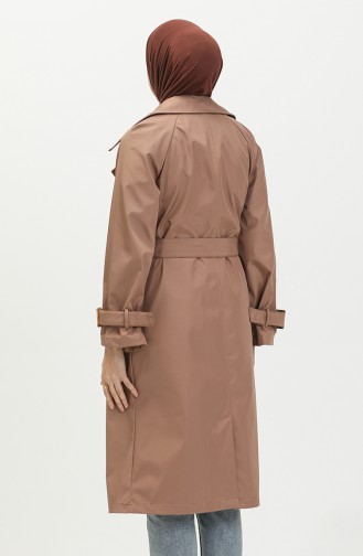 Trenchcoat mit Gürtel 1108-06 Tabak 1108-06