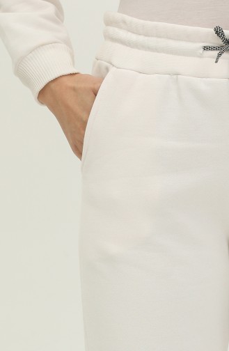 Three Yarn Pocket Sweatpants 0269-04 Ecru 0269-04